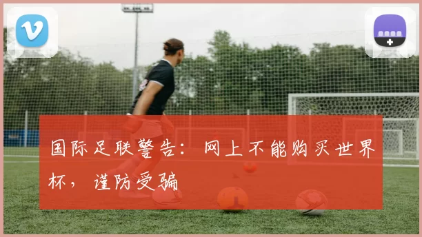 国际足联警告：网上不能购买世界杯，谨防受骗